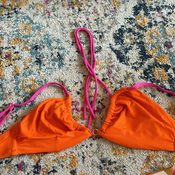 Orange and Pink swimsuit - Picture 3 of 6